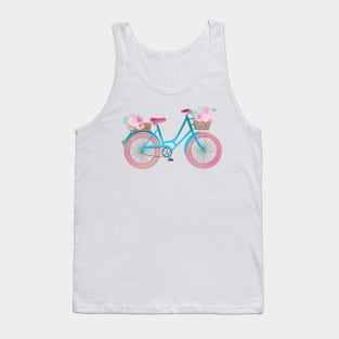 Spring bicycle with flowers Tank Top